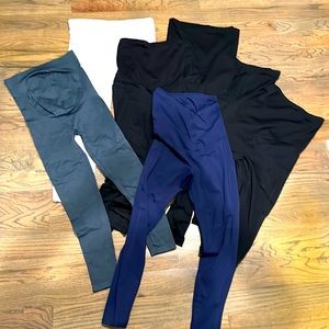 MATERNITY Leggings w Pockets bundle - Blanqi, Zella, Gap, etc. - Small